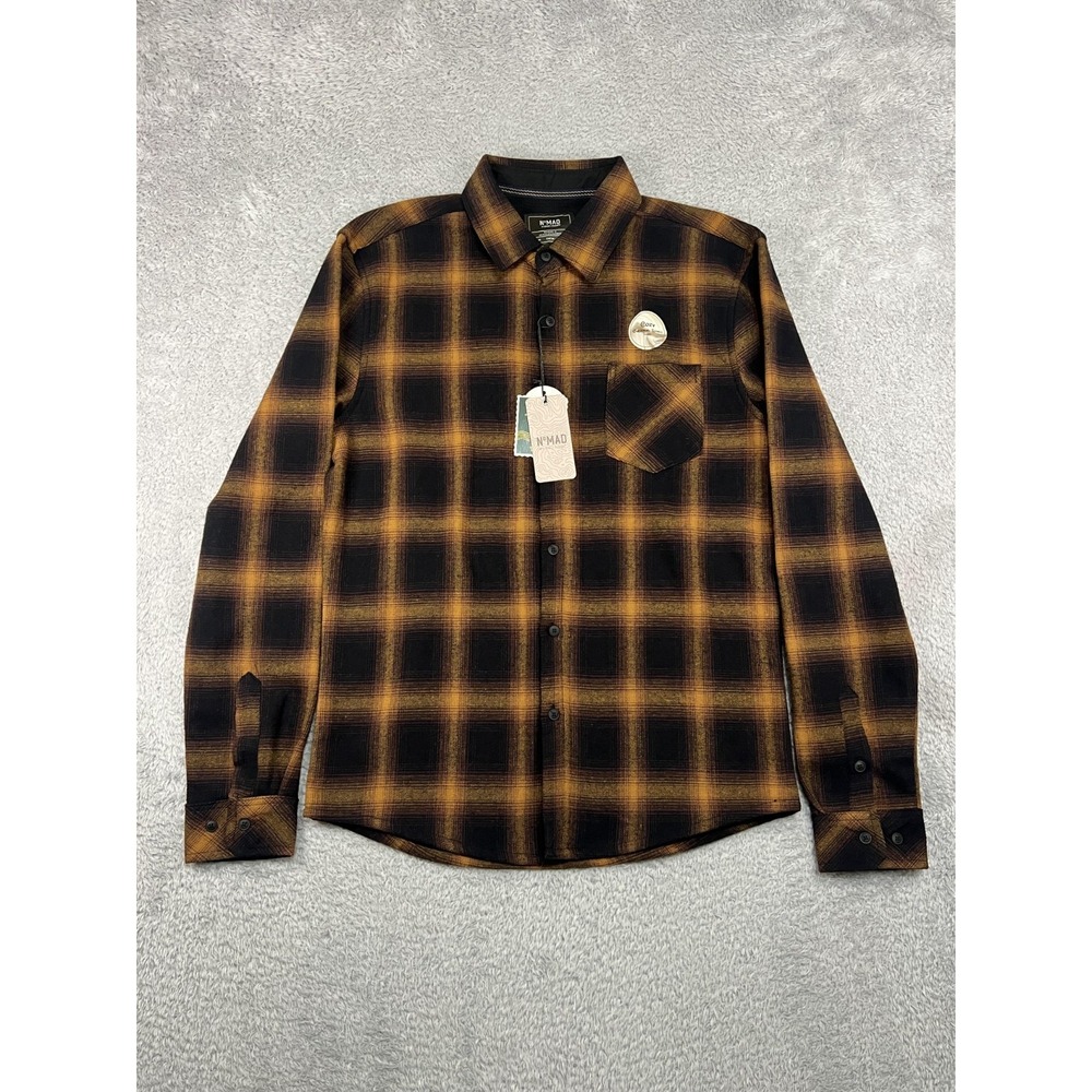 Nomad Flannel Shirt Men Size M Multicolor NWT Cozy Thermal Lined Plaid Button Up